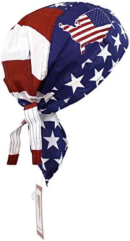 Do Rag Bandana Motorcycle Biker Caps Skull Head Wrap Tied Headband (USA States)