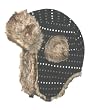 Wigwam MORSE CO-ED Hat, Black with Fur trim