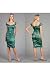 Emerald Stretch Metal Off Shoulder Dresses by Nicole Miller