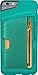 Smartish iPhone 5/5s/SE (2016) Wallet Case - Q Card Case for iPhone 5/5s/SE (2016) [Protective Slim Cover] [Silk] - Green Fabric