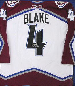 Rob Blake Signed Colorado Avalanche White CCM Replica Jersey