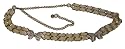 Loretta Gold Chain Link Dress Belt with Gold Studded Butterfly -- SwankySwans