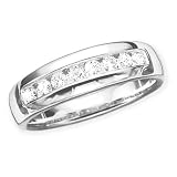 10K White Gold 1/2 ct. Diamond Men's Wedding Band