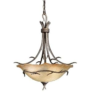 Monterey Indoor - 3 Light Rustic Pendant Lighting Fixture - Autumn Patina Bronze... by Vaxcel Lighting
