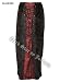 Long Black / Maroon Gothic Skirt - Free / One Size (approx 10-14)