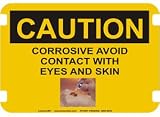 10 x 14 Photo Realistic Caution Signs- Avoid Skin Contact
