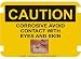 10 x 14 Photo Realistic Caution Signs- Avoid Skin Contact