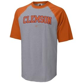 Nike Clemson Tigers Ash Youth Raglan T-shirt