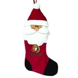 22" NHL Ottawa Senators Plush Santa Claus Hockey Christmas Stocking