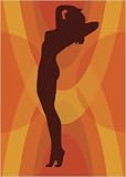 70er retro lounge Design Poster - Plakat - Kunstdruck - 50 x