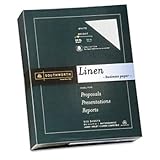Southworth 554C - 25% Cotton Linen Business Paper, 24 lbs., 8-1/2 x 11, Whi ....
