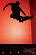 Skate (Silhouette) Sports Poster Print - 24x36