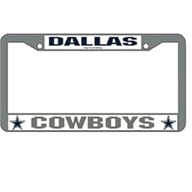 Dallas Cowboys License Plate Frame (Chrome Metal)