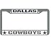 Dallas Cowboys License Plate Frame (Chrome Metal)