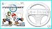 Mario Kart 4 piece Racing Set. Mario Cart Video Game with 2 Wii Wheels and 1 Wiimote Controller for Nintendo Wii (Wii not included)