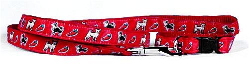 Designer Chihuahua Dog Leash - Green Chihuahua Leash - Four Feet Long - Made in USA