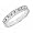 0.11ct Pave Set Blue Diamond Wedding Anniversary Band Ring 10K White Gold 4 (SI Clarity, 0.11cttw)