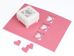 Martha Stewart Crafts All Over The Page Punch, Ruffled Heart Set