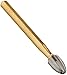 QUALITE12 Blade Trimming and Finishing Carbide Burs 7408 (2.3 mm head size, 4.2 mm head length), Friction Grip Shank, Egg, Made in Canada (Pack of 5)