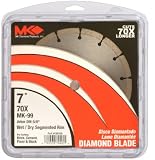 MK Diamond 159105 MK-99 7-Inch Dry or Wet Cutting Segmented Saw Blade with 5/8-Inch Arbor for Concrete and Brick
