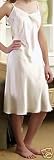 MARRIKAS Short White Pure Charmeuse SILK Nightgown Large (12)