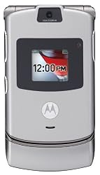 Motorola RAZR V3 Unlocked Phone with Camera and Video Player--International Version with No Warranty (Silver)