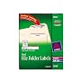 Avery� Red File Folder Labels for Laser and Inkjet Printers with  TrueBlock Technology, 2/3 inches x 3-7/16 inches, Box of 1500 (5066)