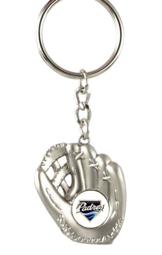San Diego Padres - MLB Silver Baseball Glove Keychain