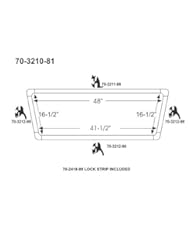 Automotive Parts and Accessories: Steele Rubber Products 70-3210-81 - Rear window gasket - Steele Rubber Products