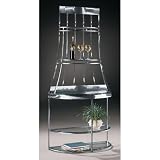 Demilune Contemporary Bakers Rack Metal Finish: Topaz