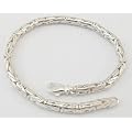 Rundes K�nigskette Armband, 4mm Breite - 925 Sterling Silber, L�nge 16-25cm