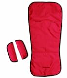 Quicksmart Padded Seat Liner and Detachable Harness Pads (Red)