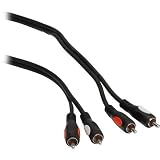Pearstone 2 RCA Male to 2 RCA Male Audio Cable (1.5')