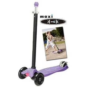 Maxi Scooter - Purple, with Pilot Steering, Oppenheim Toy Portfolio Gold Seal Award 2009 , by Micro