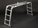 7 WAY COMBINATION LADDER 3.7M COMPLETE WITH PLATFORMS
