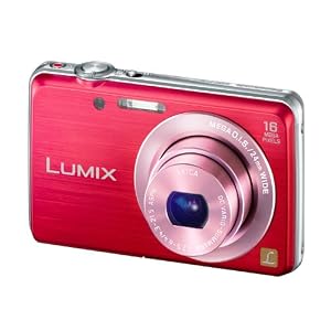 Panasonic Lumix DMC-FS45EG-R Digitalkamera (16 Megapixel, 5-fach opt. Zoom, 7 cm (2,9 Zoll) Display, 24mm Weitwinkel, HD-Video, bildstabilisiert) rot