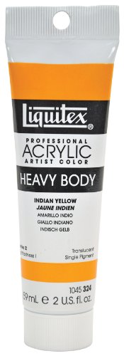 Liquitex Professional Heavy Body Acrylic Paint 2-oz tube, Indian Yellow Liquitex Professional Heavy Body Acrylic Paint 2-oz tube, Indian Yellow