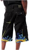 Coogi Young Mens Splattered Edge Twill Short