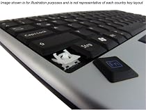 Keysonic Compact Wireless Keyboard with Integrated Touch Pad (2.4Ghz Radio Frequency, Notebook Layout)