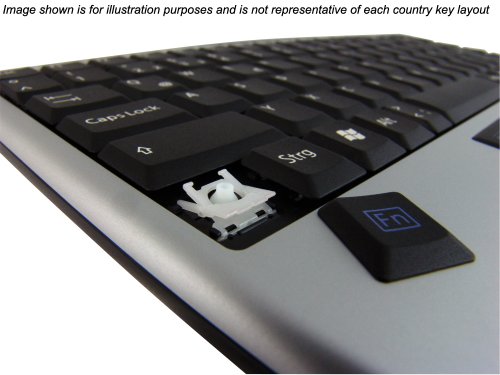 Keysonic Compact Wireless Keyboard with Integrated Touch Pad (2.4Ghz Radio Frequency, Notebook Layout)