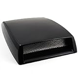 Black Turbo Racing Style Air Scroop Hood Bonnet Intake Vent Sport Car SUV Pickup Truck Cover Fender Mesh Grille Trimming Kit Decoration for Toyota Prius Camry Corolla RAV4 Matrix FJ Cruiser 4Runner Tacoma Tundra Pickup