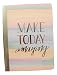 Carolina Pad Studio C College Ruled Foil Cover Composition Book ~ Silver Lining (Make Today Amazing; 7.5