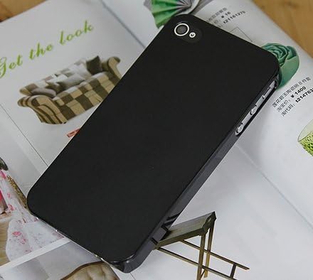 Clear Ultra Slim Protective Rubber Case Cover Compatible with iPhone 5-Black