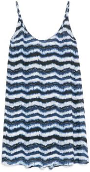 Mango Women's Tie-Dye Striped Dress, Navy, 8