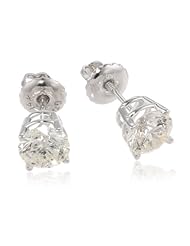 IGI-Certified 14k Gold Round-Cut Diamond Studs (1 1/2 cttw, I-J Color, I1-I2 Clarity)
