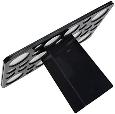 Clicktobe Square Makeup Brush Holder, Brushes Organizer, Keeps Hair Down,keeps Shape, Keeps Hair Life Longer (Black)