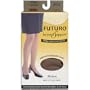 Futuro Beyond Support Ultra Sheer Pantyhose, Beige /Medium / Mild 8-15 mm/Hg Compression, Brief Cut Lace Panty, One Pair