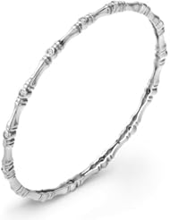 Sterling Silver Silver Bamboo Bracelet