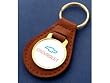 Chevrolet Brown Leather Keychain