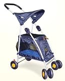 Kyjen Outward Hound Walk 'n Roll Pet Stroller, Navy Blue